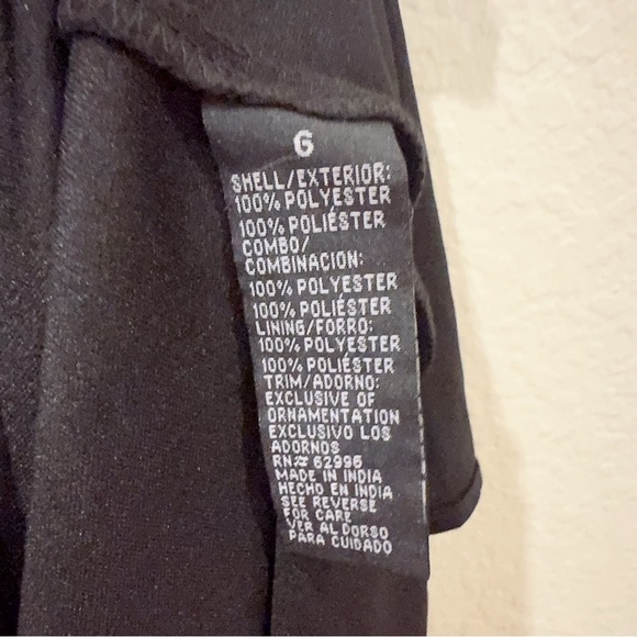 Scarlett Nite Black Sleeveless Beaded Short Dress Preowned Size 6 - Picture 7 of 7